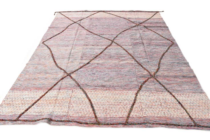 Detail image of 7' 7 x 9' 4 Hand Knotted Moroccan Wool Rug
