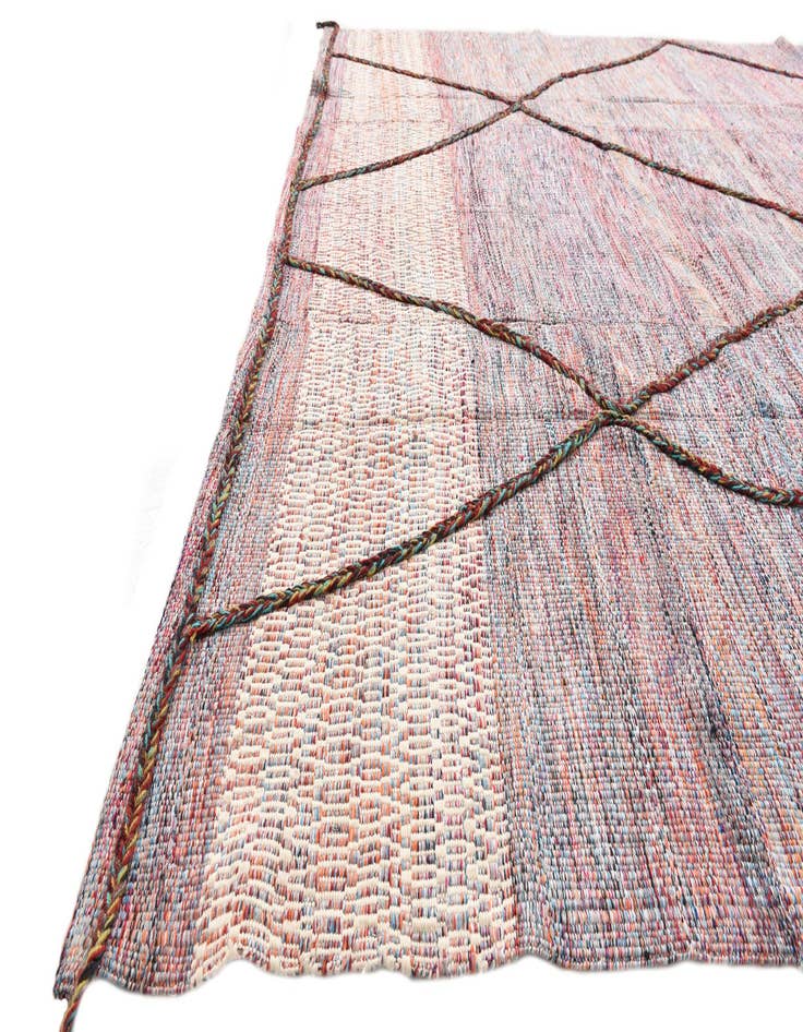 Detail image of 7' 7 x 9' 4  Hand Knotted Moroccan Wool Rug