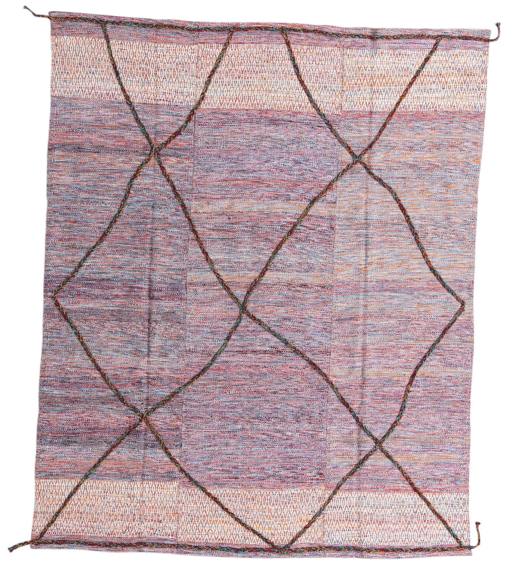 7' 7 x 9' 4 Hand Knotted Moroccan Wool Rug