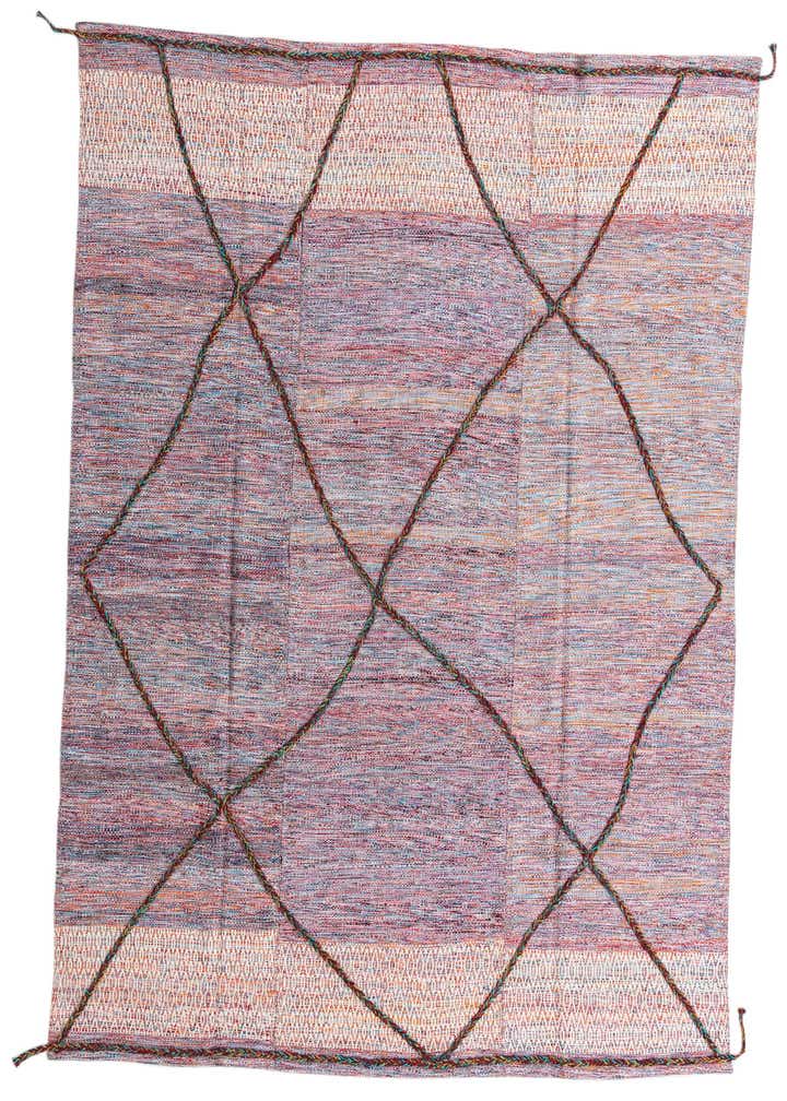 7' 7 x 9' 4 Hand Knotted Moroccan Wool Rug