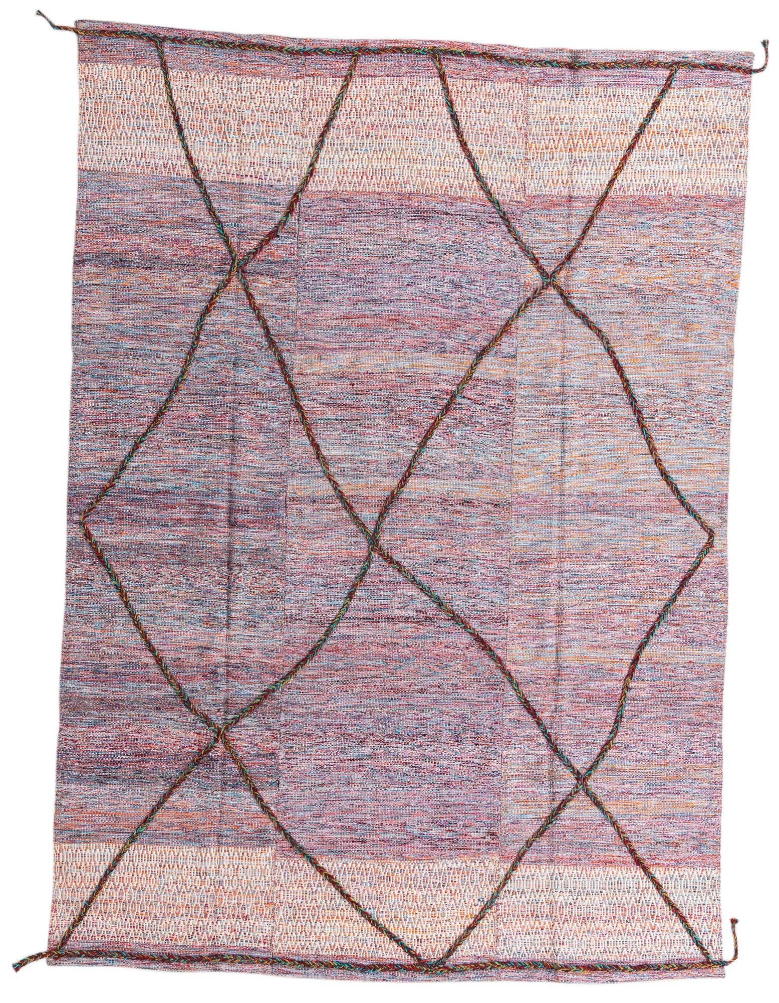 7' 7 x 9' 4 Hand Knotted Moroccan Wool Rug