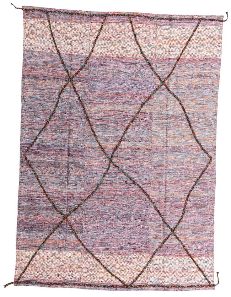 Detail image of 7' 7 x 9' 4 Hand Knotted Moroccan Wool Rug