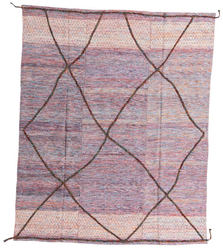 Detail image of 7' 7 x 9' 4 Hand Knotted Moroccan Wool Rug