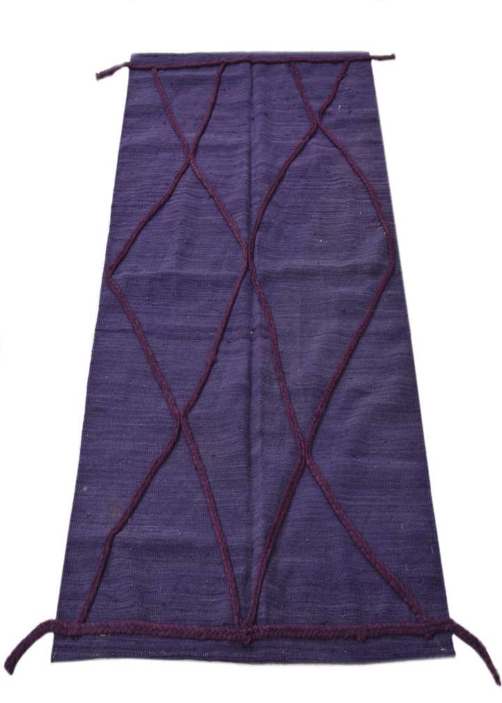 3' 5 x 5' Hand Knotted Moroccan Wool Rug