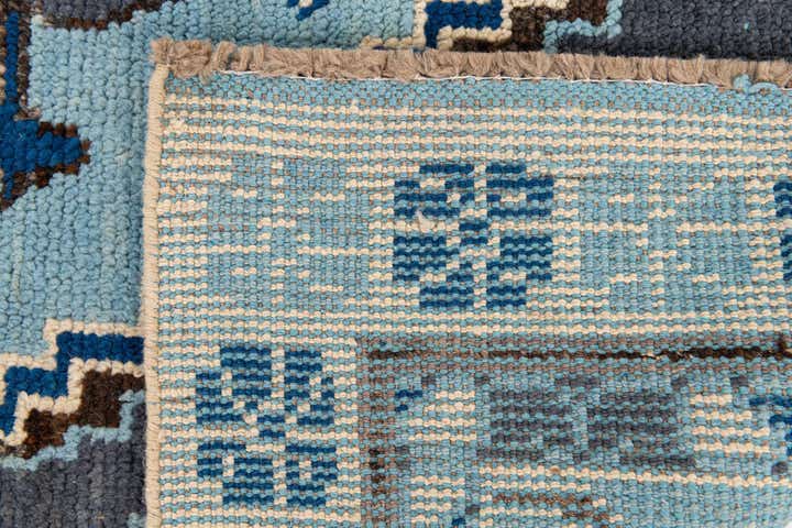 6' x 9' 3 Hand Knotted Moroccan Wool Rug