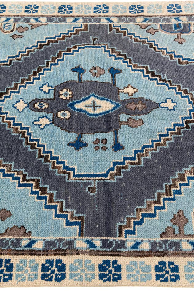 Detail image of 6' x 9' 3 Hand Knotted Moroccan Wool Rug