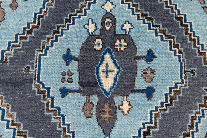 6' x 9' 3 Hand Knotted Moroccan Wool Rug