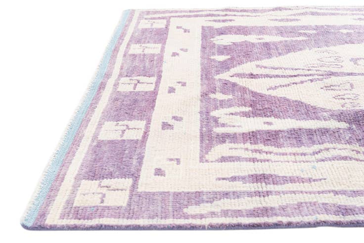 Detail image of 5' 10 x 9' 5 Hand Knotted Moroccan Wool Rug