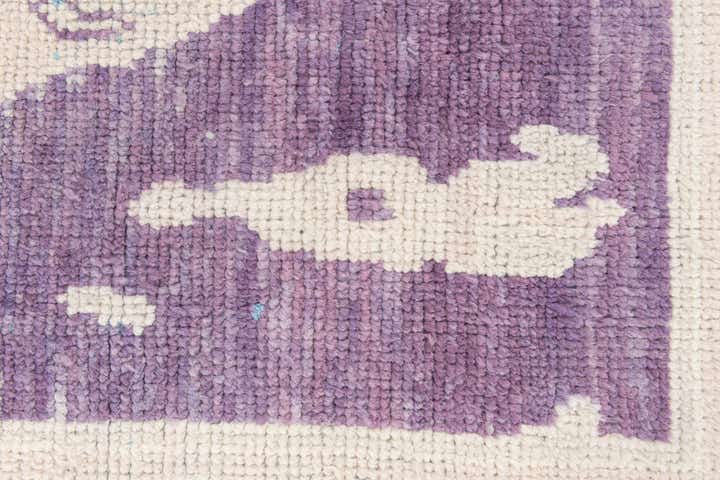 5' 10 x 9' 5 Hand Knotted Moroccan Wool Rug