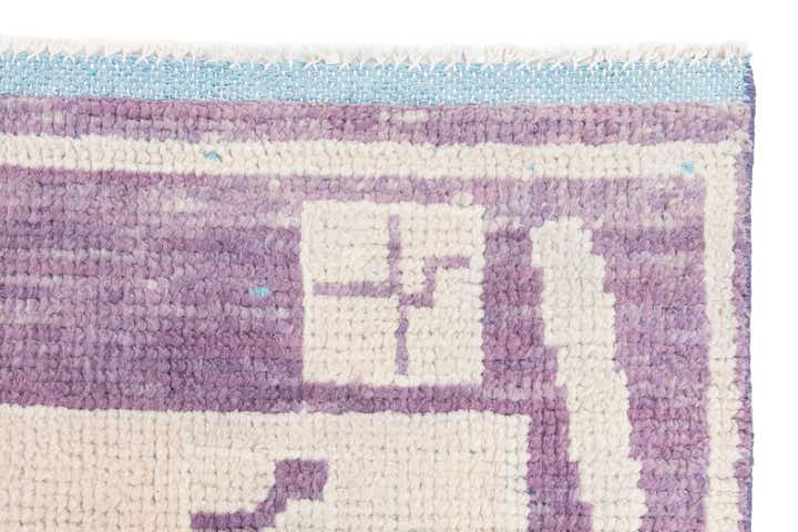 5' 10 x 9' 5 Hand Knotted Moroccan Wool Rug