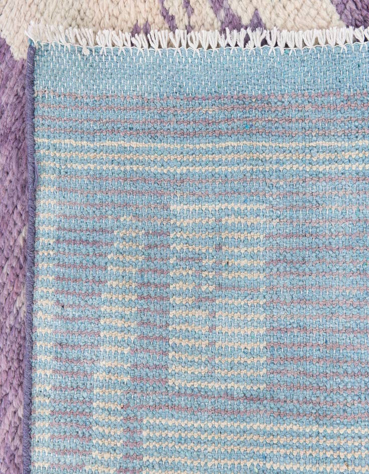 Detail image of 5' 10 x 9' 5  Hand Knotted Moroccan Wool Rug