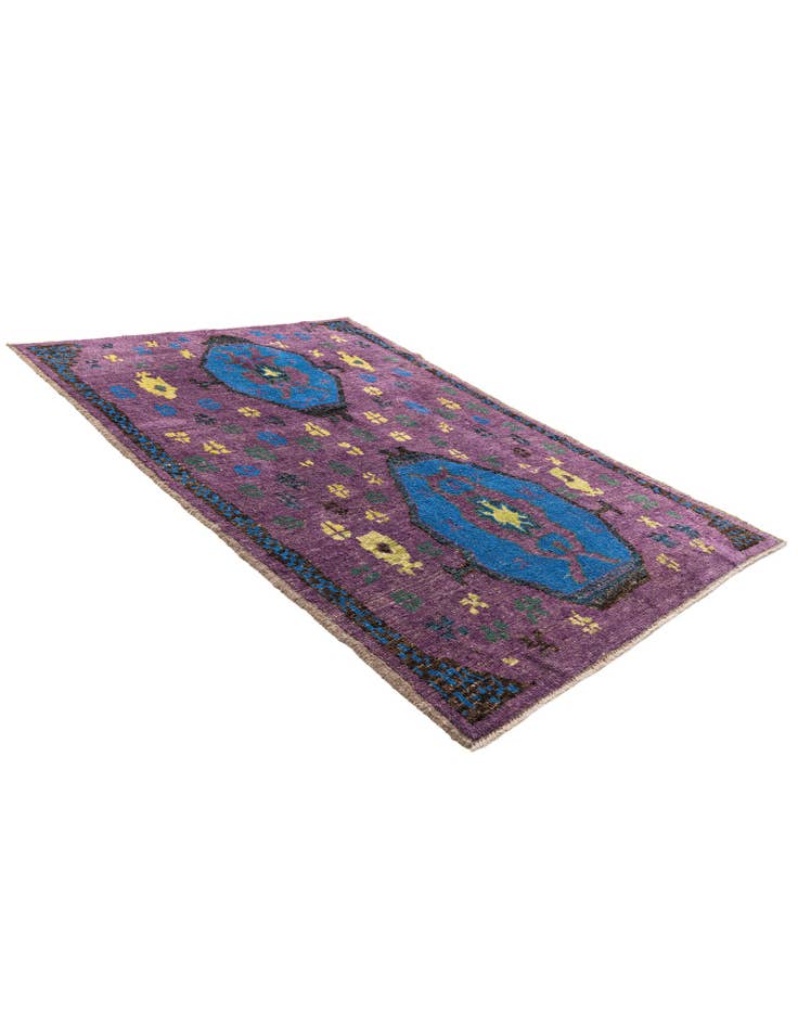 Detail image of 6' 7 x 9' 3  Hand Knotted Moroccan Wool Rug