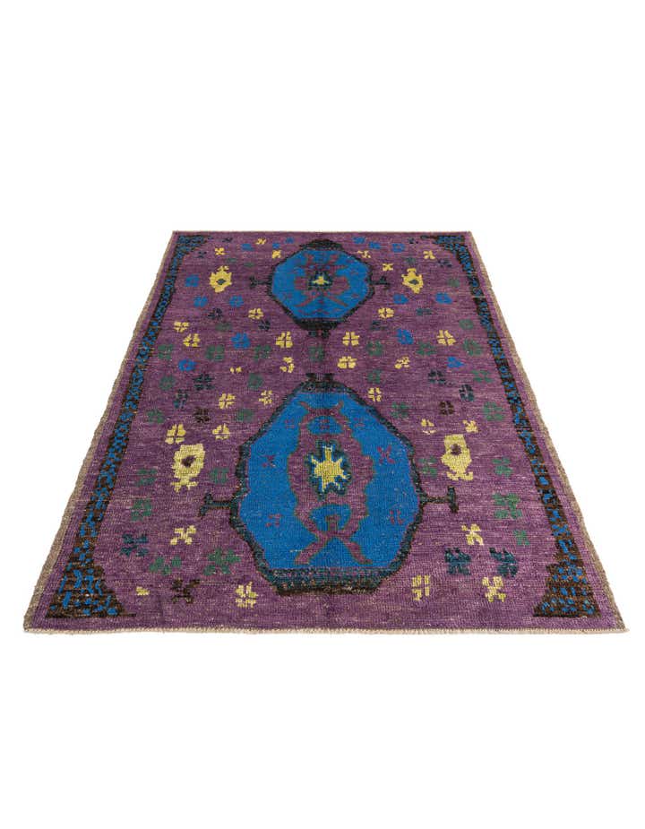 6' 7 x 9' 3 Hand Knotted Moroccan Wool Rug