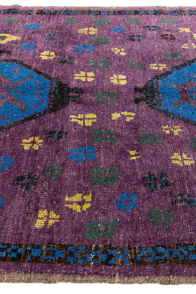 6' 7 x 9' 3 Hand Knotted Moroccan Wool Rug