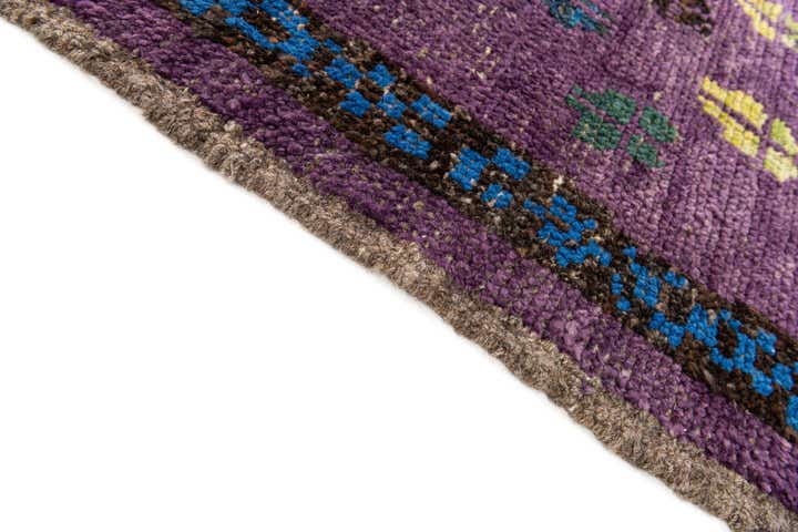 6' 7 x 9' 3 Hand Knotted Moroccan Wool Rug