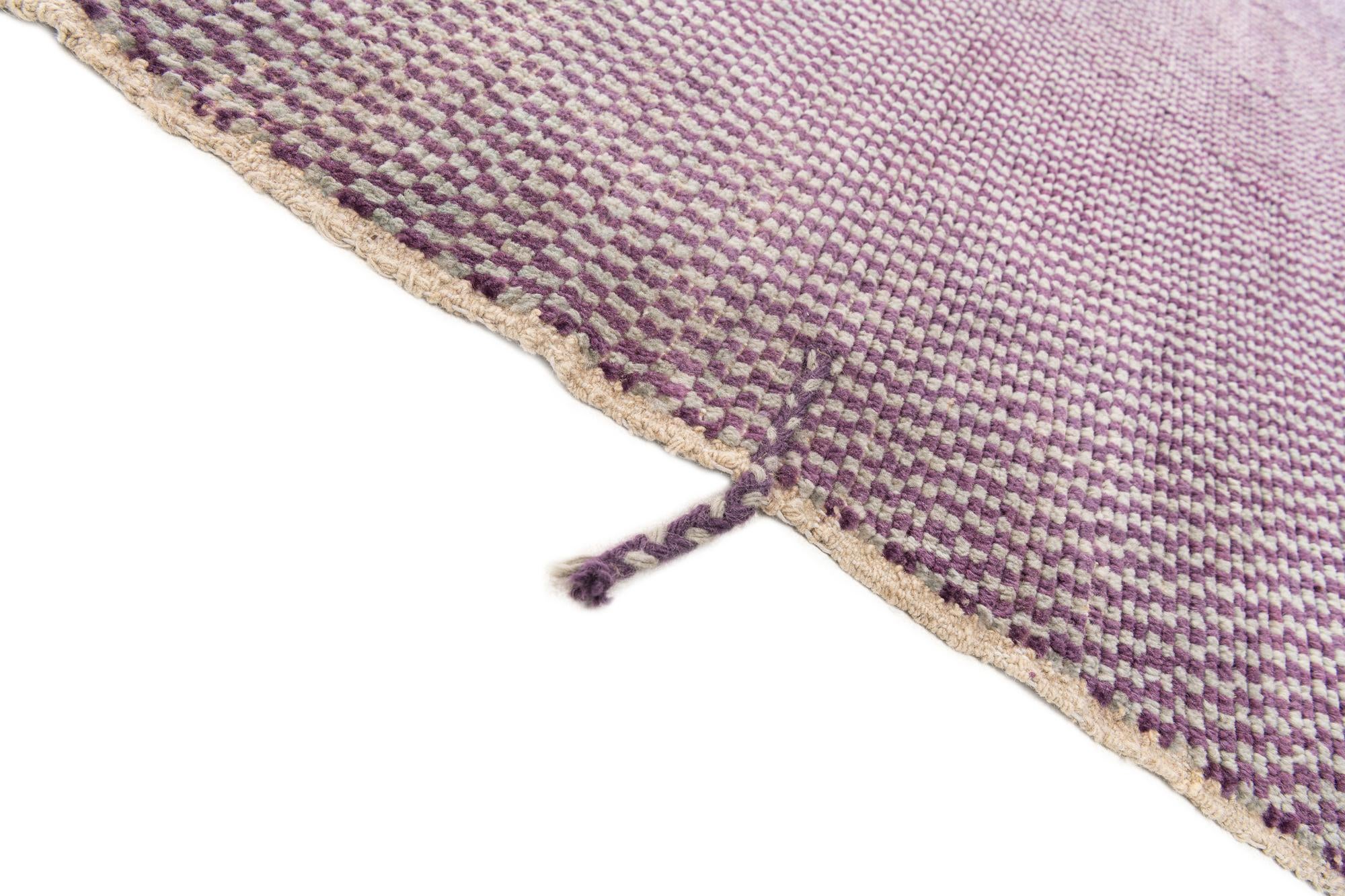 9' 6 x 11' 4 Hand Knotted Moroccan Wool Rug