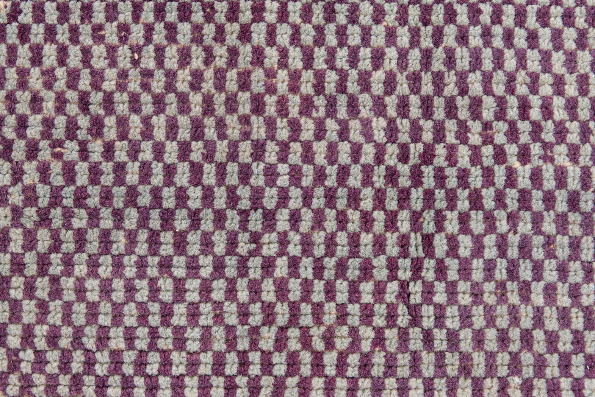 9' 6 x 11' 4 Hand Knotted Moroccan Wool Rug