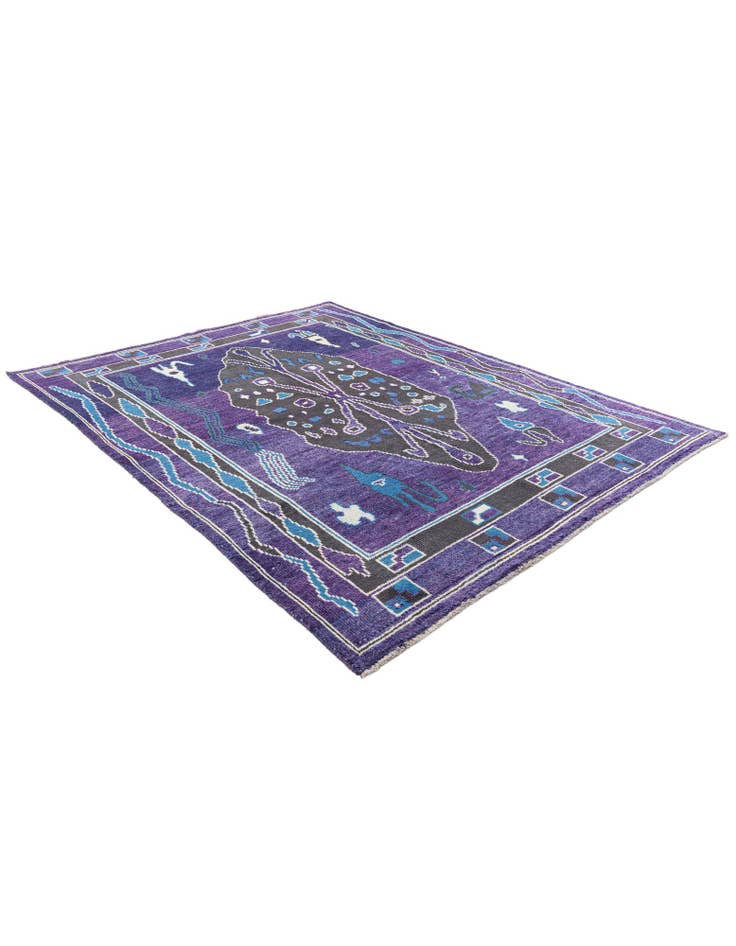 Detail image of 7' 10 x 10' 1 Hand Knotted Moroccan Wool Rug