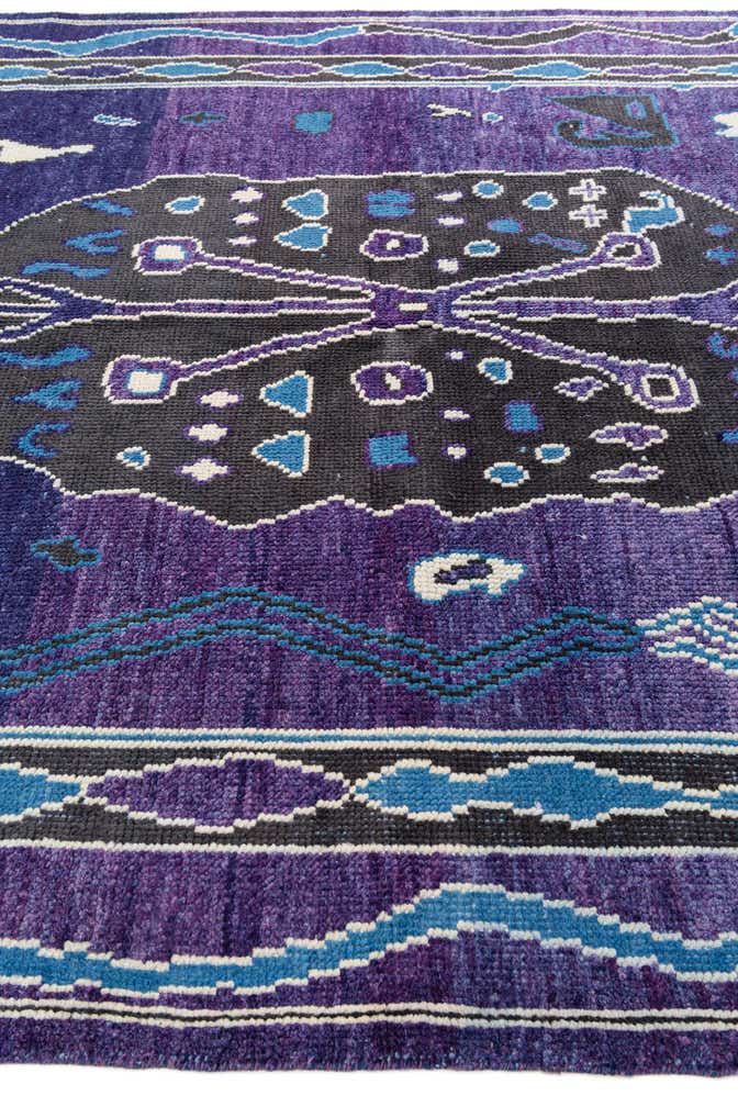 7' 10 x 10' 1 Hand Knotted Moroccan Wool Rug