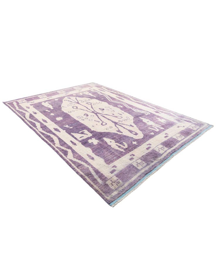 Detail image of 7' 5 x 10' 1  Hand Knotted Moroccan Wool Rug