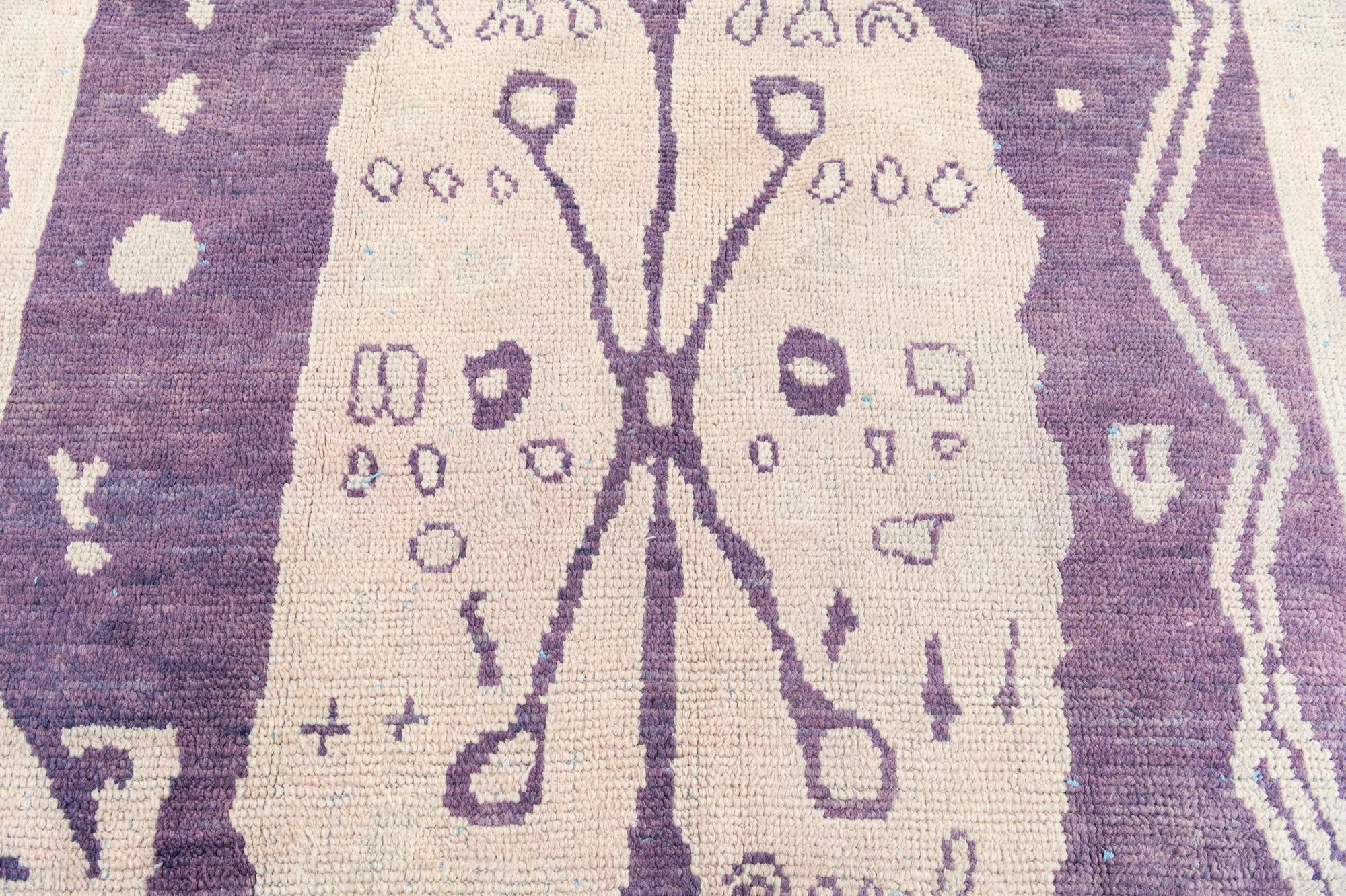225cm x 305cm anudado a mano marroquí Alfombra Lana