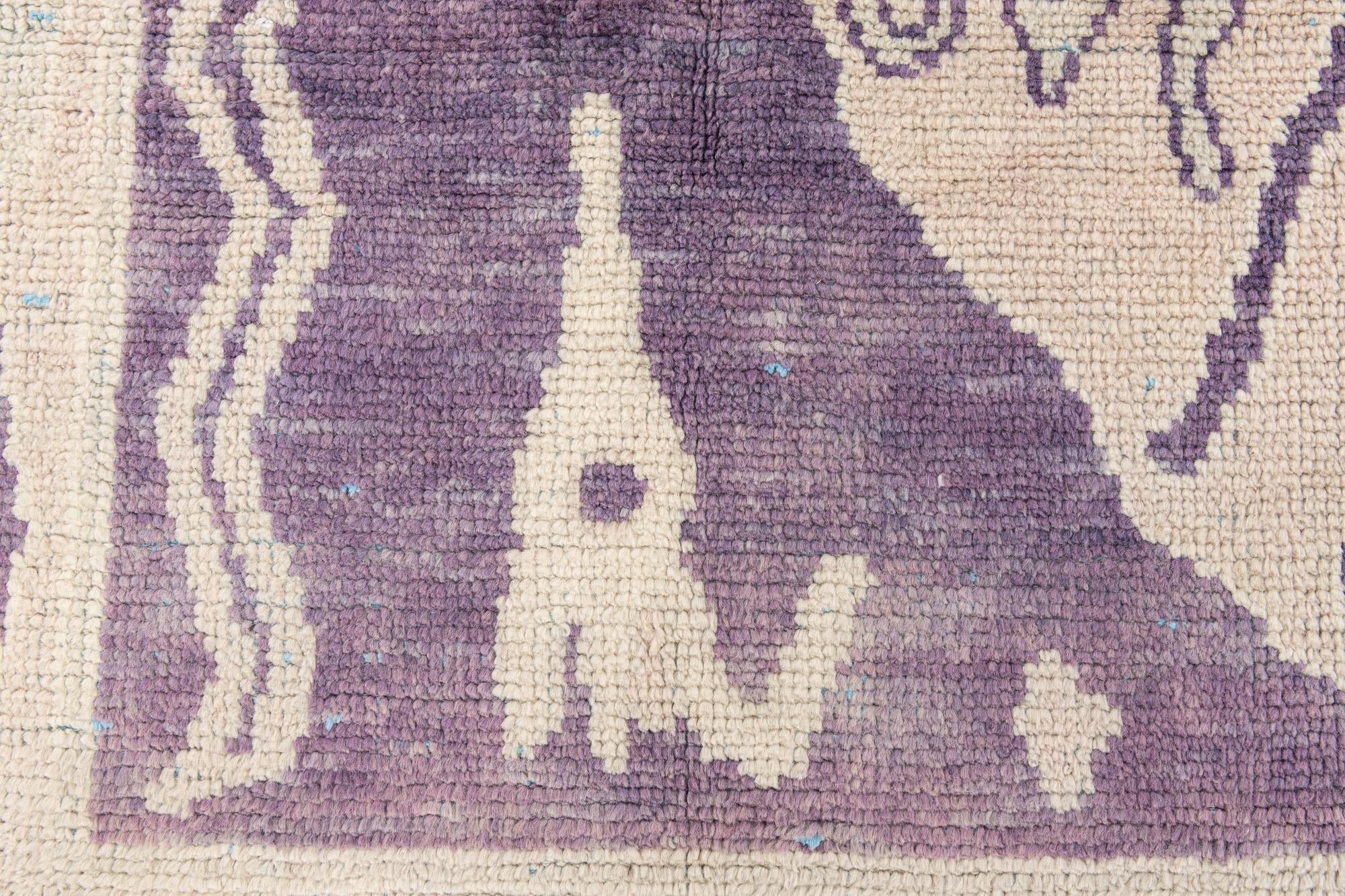 225cm x 305cm anudado a mano marroquí Alfombra Lana