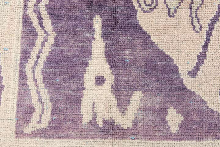 225cm x 305cm anudado a mano marroquí Alfombra Lana