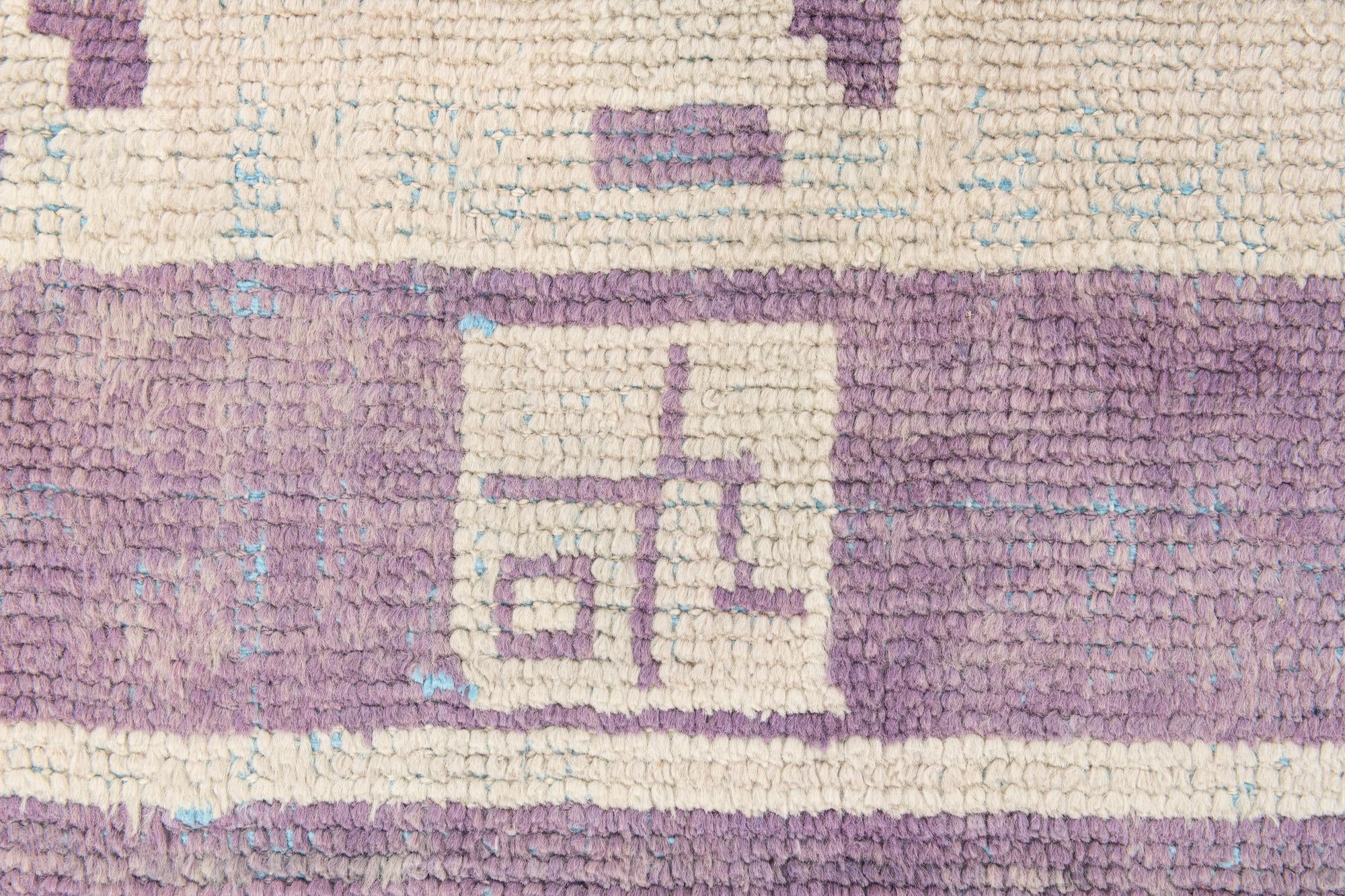 225cm x 305cm anudado a mano marroquí Alfombra Lana