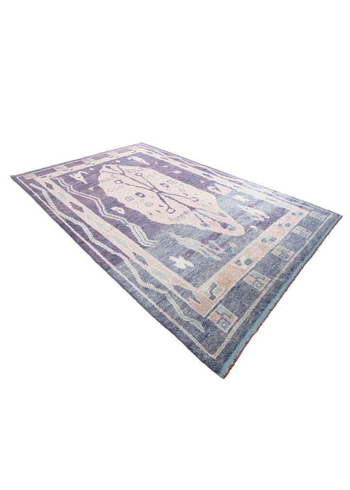 8' 5 x 12' 6 Hand Knotted Moroccan Wool Rug