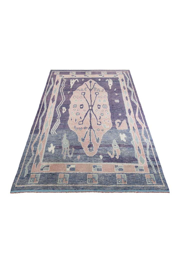 8' 5 x 12' 6 Hand Knotted Moroccan Wool Rug