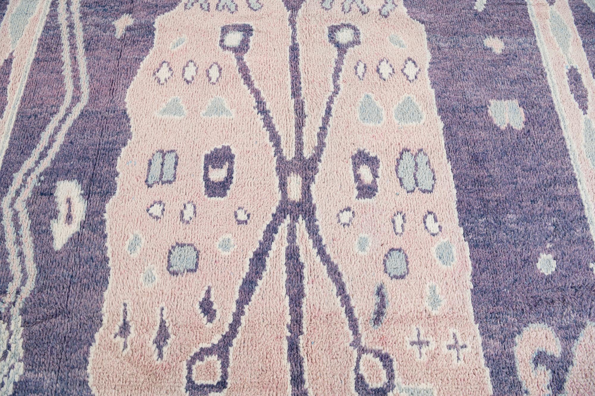8' 5 x 12' 6 Hand Knotted Moroccan Wool Rug