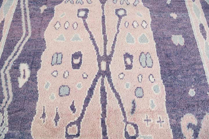 8' 5 x 12' 6 Hand Knotted Moroccan Wool Rug