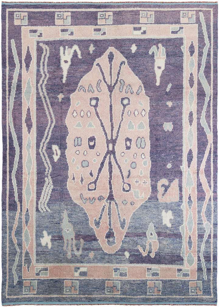 8' 5 x 12' 6 Hand Knotted Moroccan Wool Rug