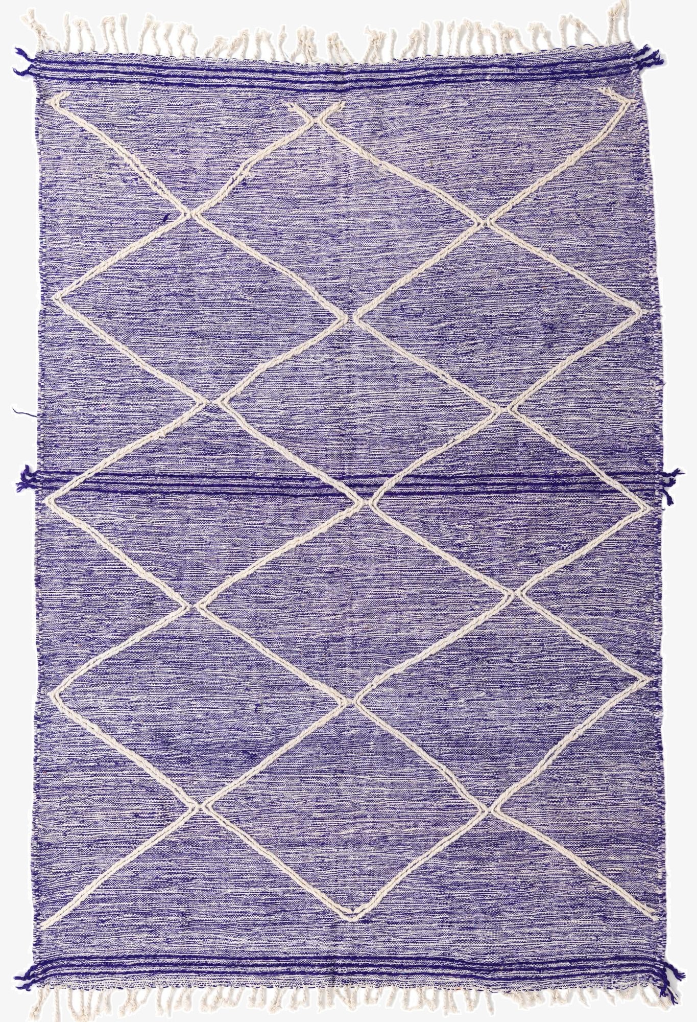 6' 8 x 9' 10  Hand Knotted Moroccan Wool Rug