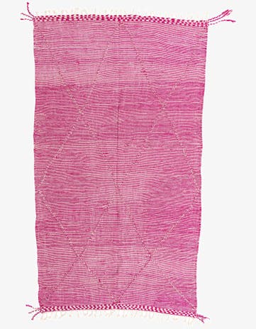 6' 9 x 11' 5 Hand Knotted Moroccan Wool Rug