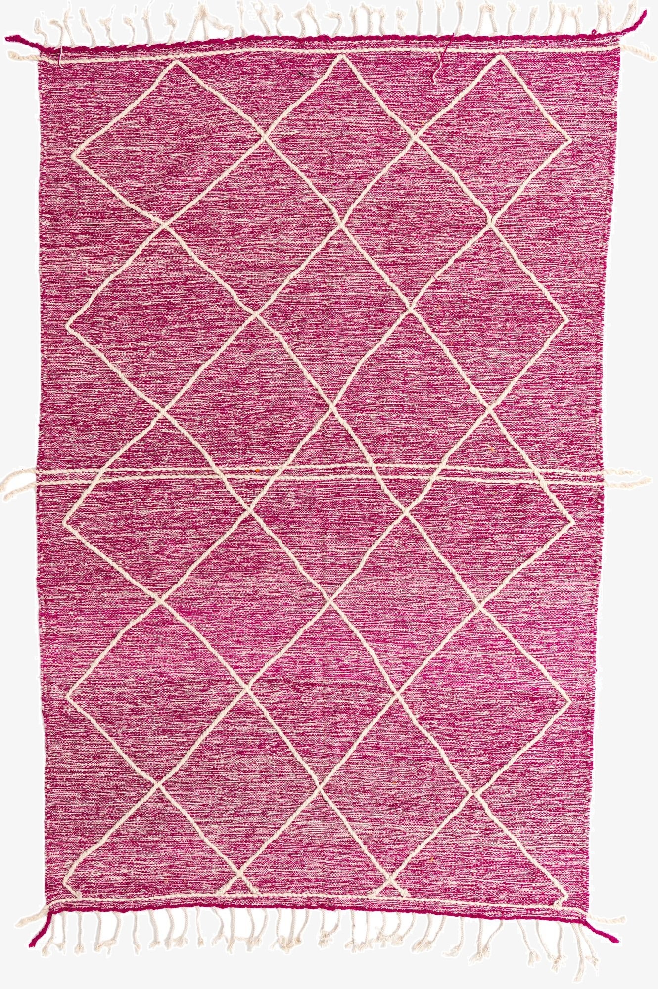 6' 5 x 10'  Hand Knotted Moroccan Wool Rug