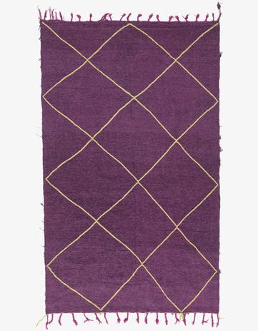 6' x 10' 5 Hand Knotted Moroccan Rug