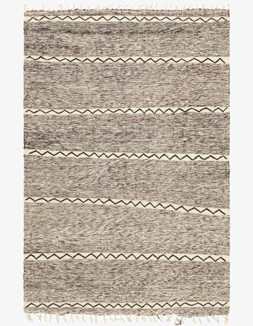6' 11 x 10' 3 Hand Knotted Moroccan Wool Rug