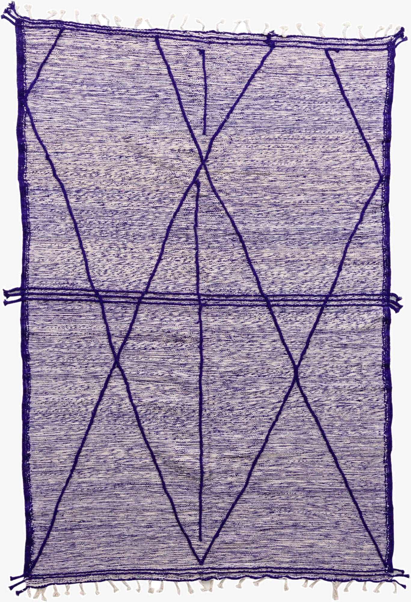 6' 5 x 9' 6  Hand Knotted Moroccan Wool Rug