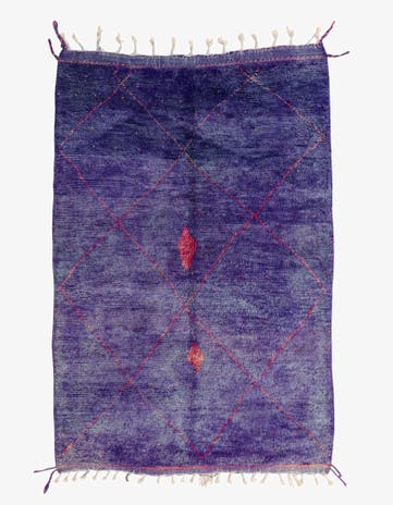 5' 4 x 8' Hand Knotted Moroccan Wool Rug