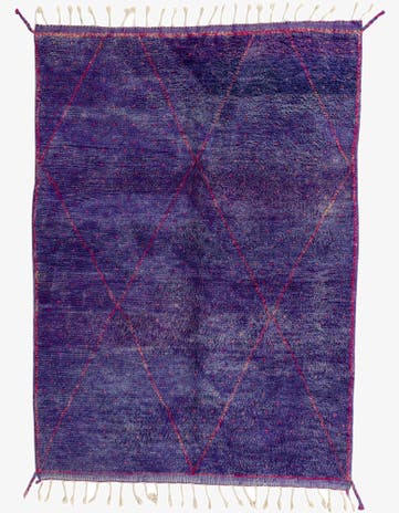 5' 9 x 8' Hand Knotted Moroccan Wool Rug