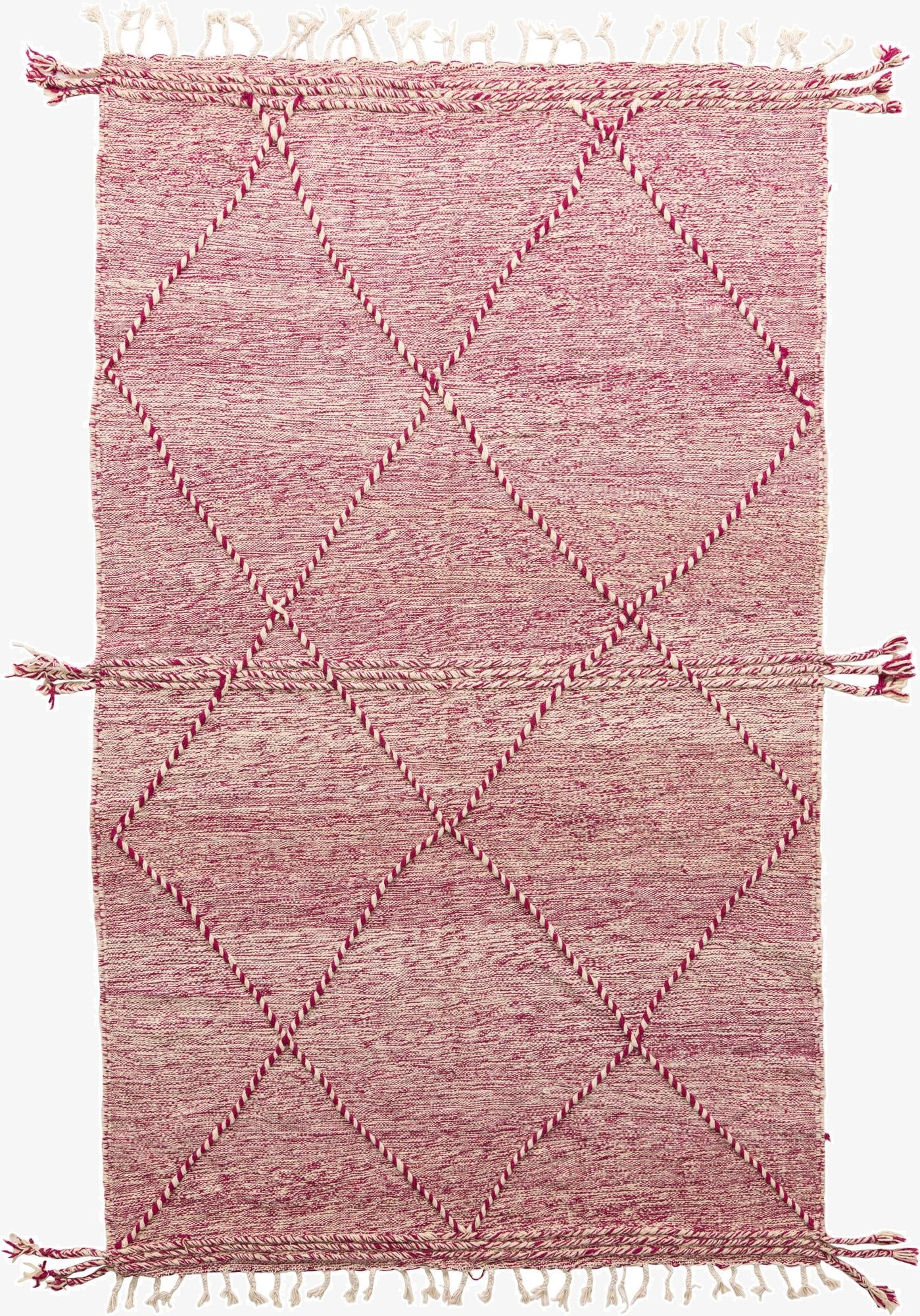 6' 2 x 10'  Hand Knotted Moroccan Wool Rug