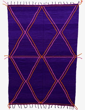 6' 7 x 9' 7 Hand Knotted Moroccan Wool Rug