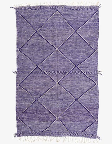 6' 3 x 10' Hand Knotted Moroccan Wool Rug