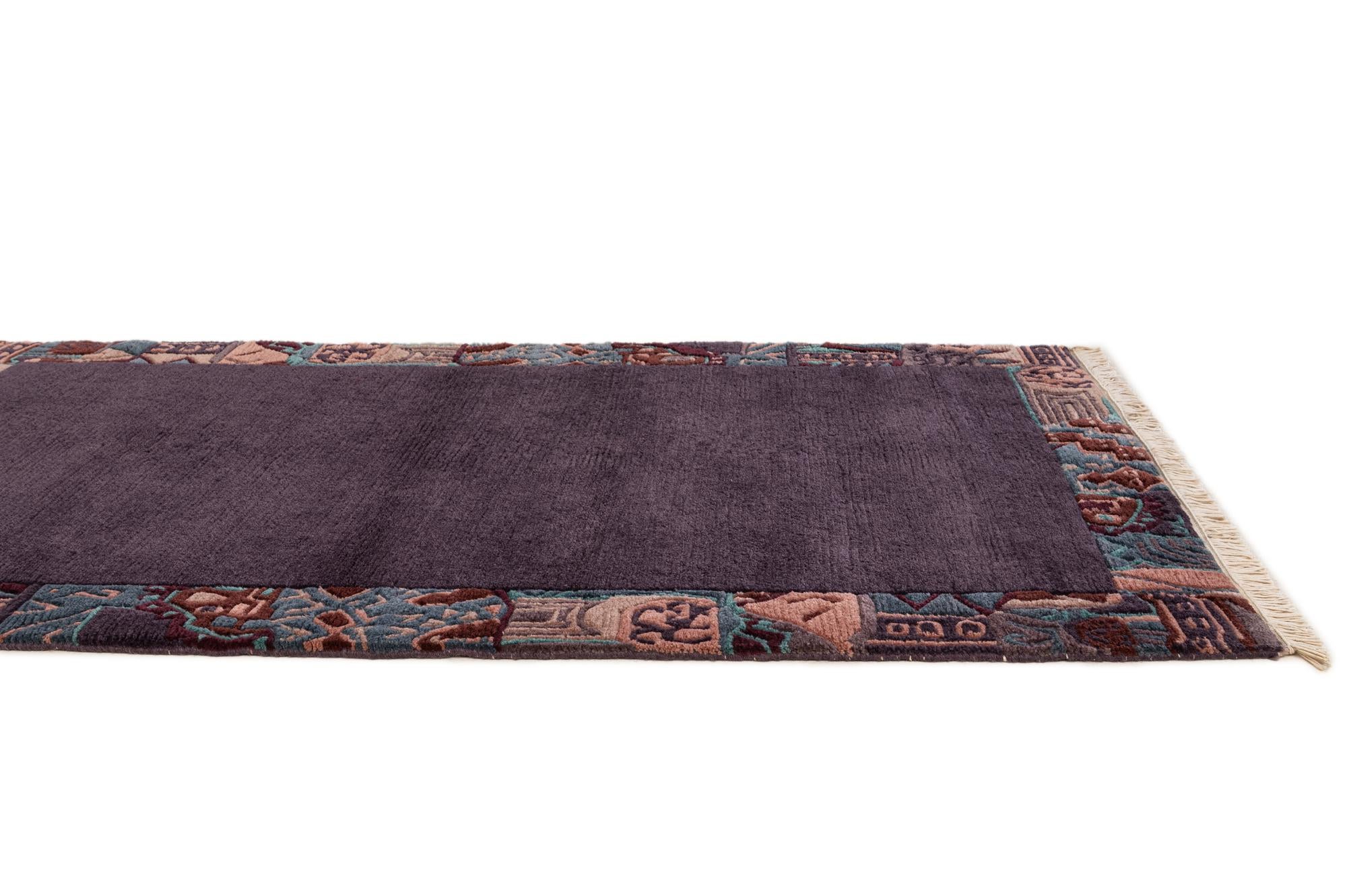 3' 2 x 5' 5 Hand Knotted Nepal Wool Rug