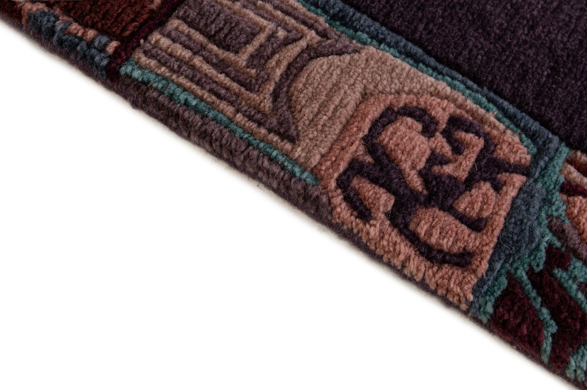 3' 2 x 5' 5 Hand Knotted Nepal Wool Rug