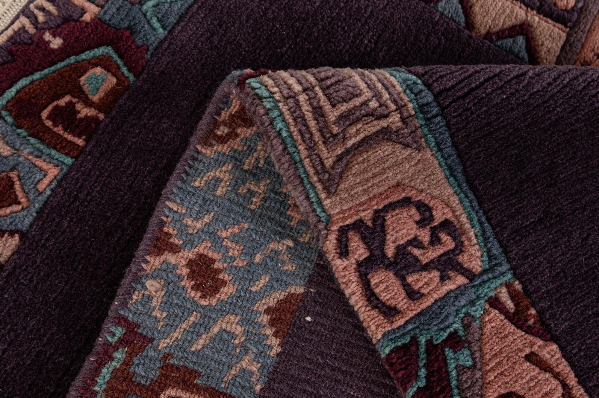 3' 2 x 5' 5 Hand Knotted Nepal Wool Rug