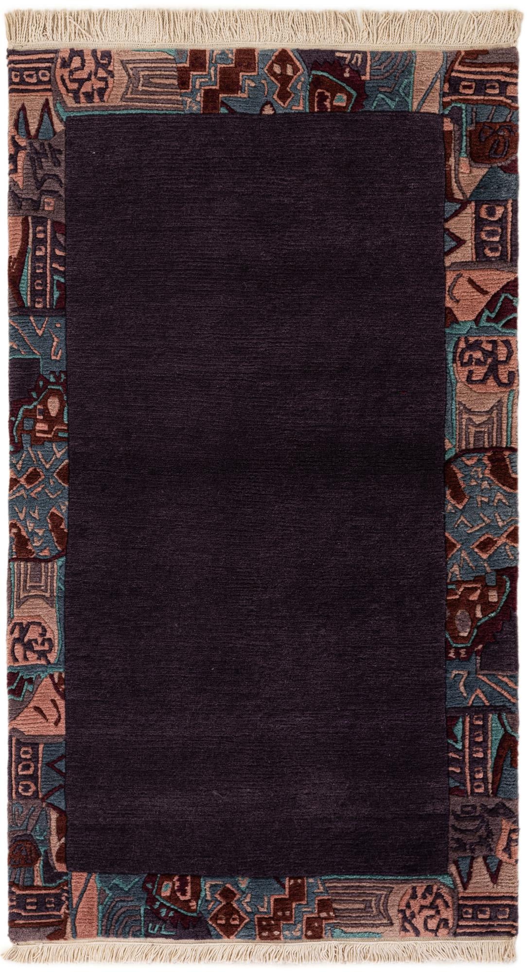 3' 2 x 5' 5 Hand Knotted Nepal Wool Rug