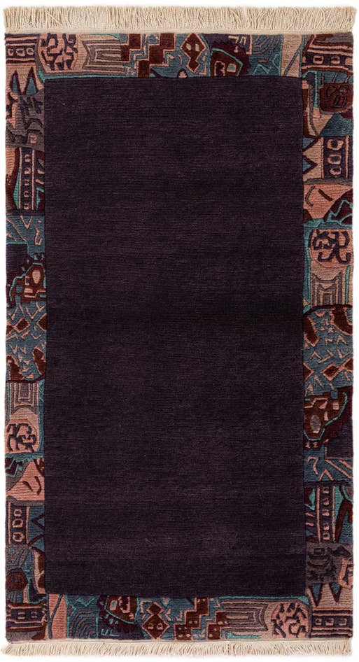 Detail image of 3' 2 x 5' 5 Hand Knotted Nepal Wool Rug