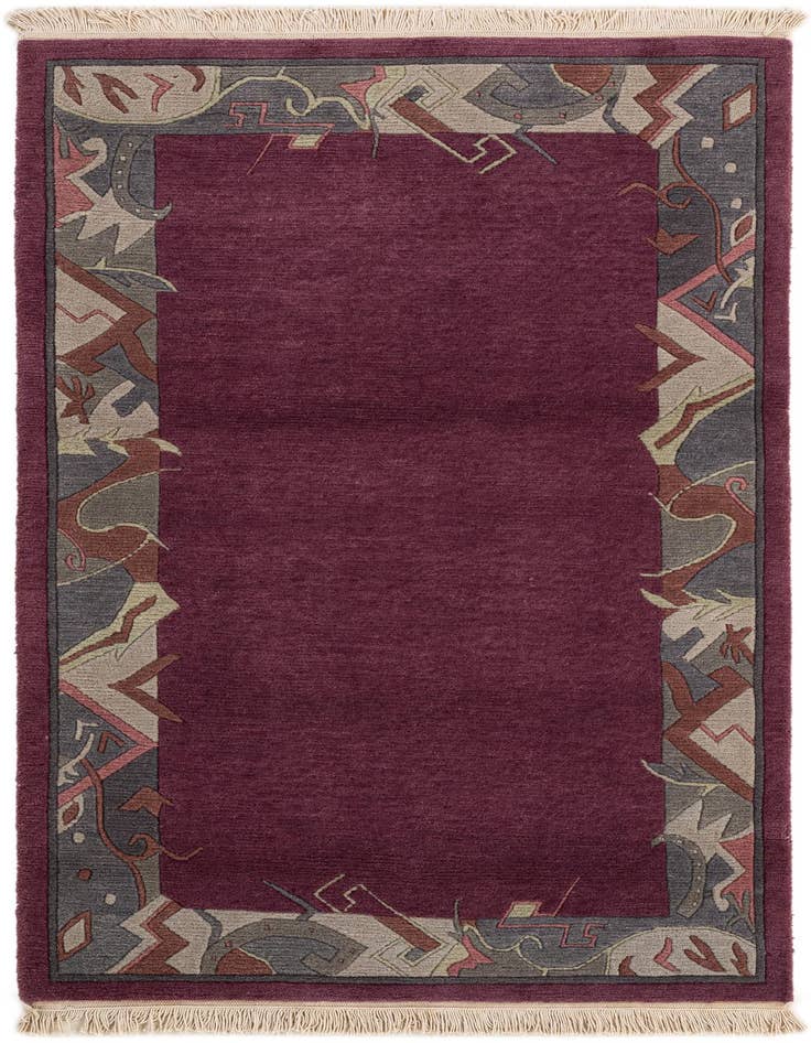 Detail image of 3' x 5' 6 Hand Knotted Nepal Wool Rug